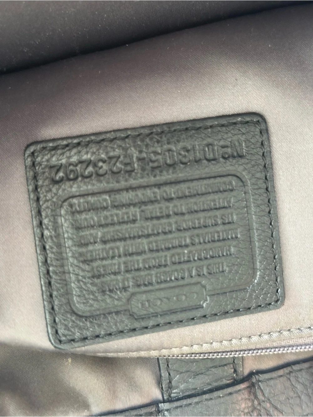 Coach park signature large bag